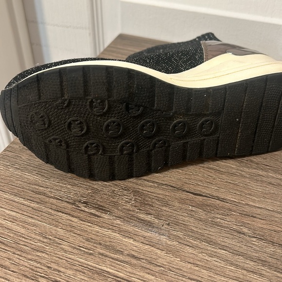 MICHAEL KORS NEOFLEX WEDGE SOCK SNEAKERS BLACK METALIC SIZE 5 - Picture 8 of 8